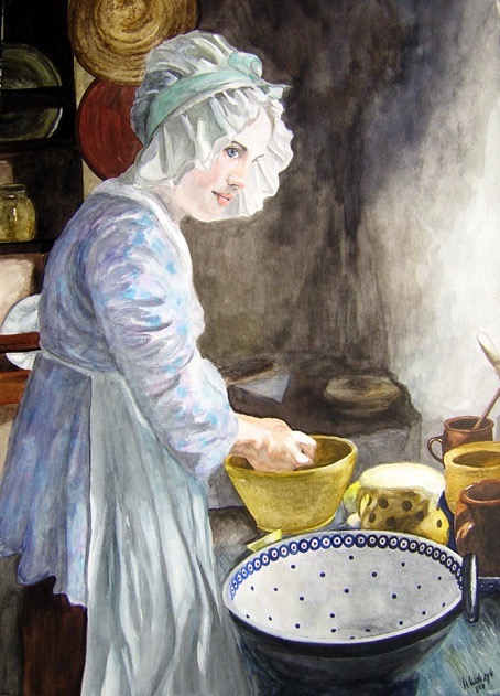 Das Mdchen ohne Perlohrring_ Aquarell 50x70